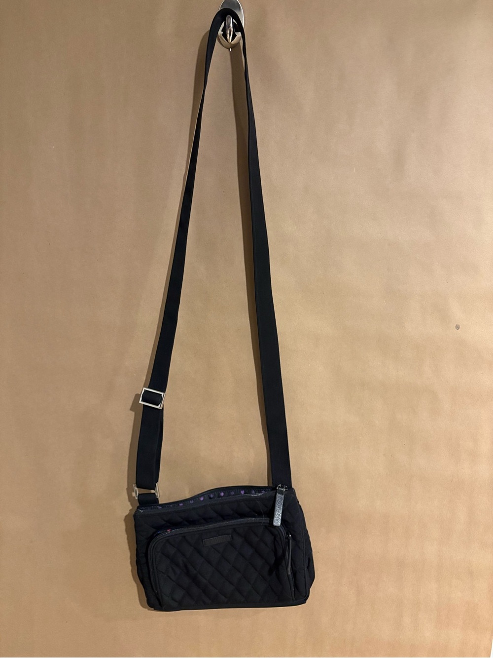 Vera Bradley Black Quilted Crossbody Bag